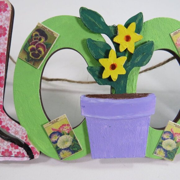 Wood Welcome Gardening Themed Sign (dimensional) - Picture 5 of 9